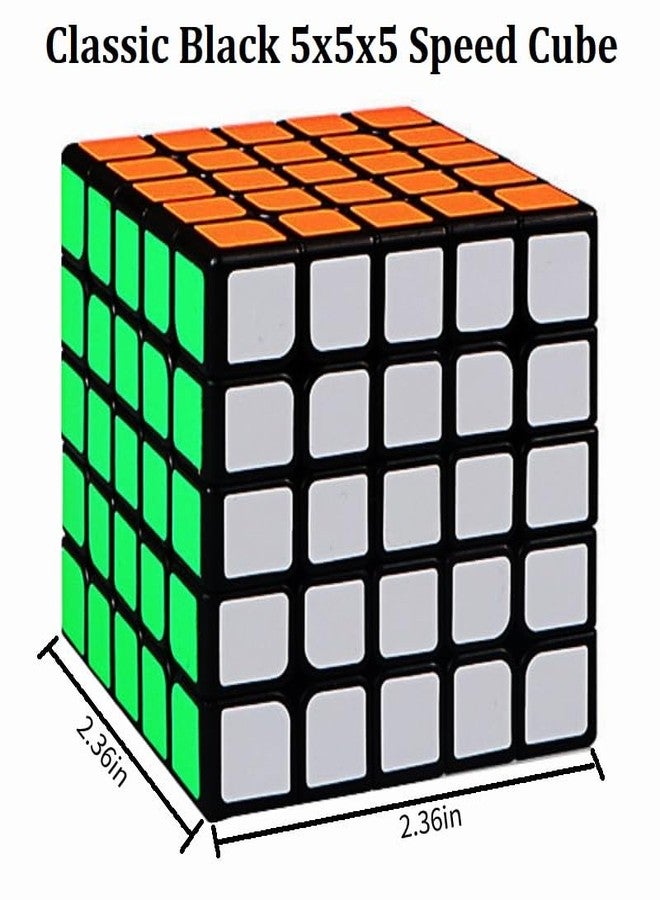 مكعب السرعة IRRDFO 5x5، أحجية مكعب 5x5 أسود - Image 2